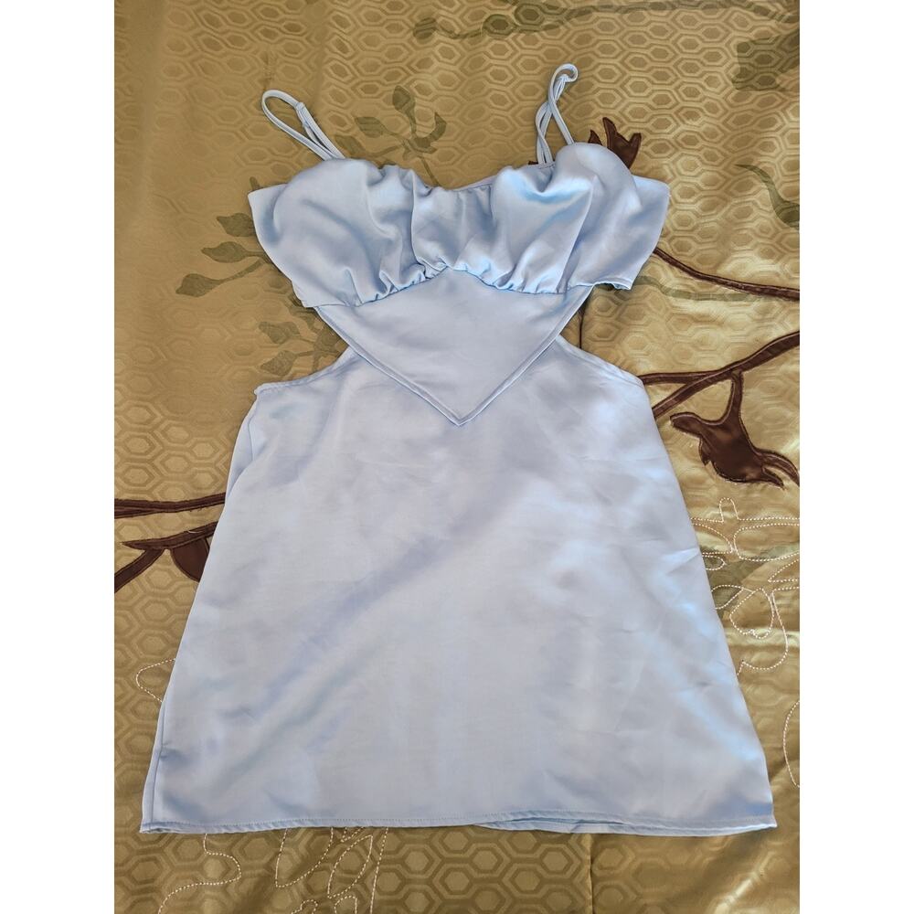 LA Hearts NWT Side Cut Out Blue Dress Sz‎ L